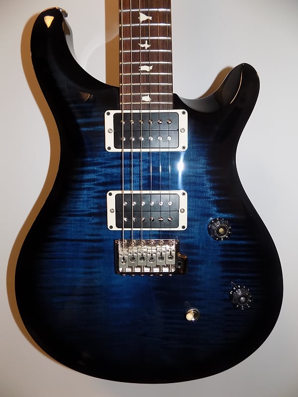 Paul Reed Smith USA CE24 Custom 24 Electric Guitar w/ Gig Bag -Whale Blue Smokewrap Burst (B-Stock) image 1
