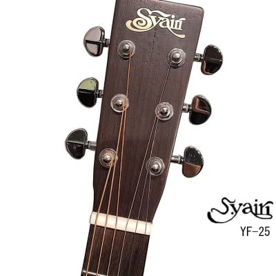 S.Yairi YF-25 Solid wood Sitka Spruce & Indian Rosewood OM acoustic guitar High-quality image 7