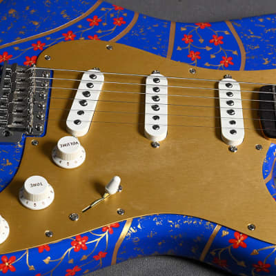 Fender Custom Shop Stratocaster "Blue with Red & Gold" Thorn / Gallenberger Project 2022 image 15