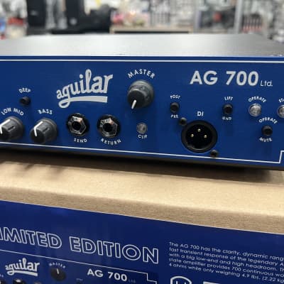 Aguilar AG 700 Limited Edition Blue Bronco 700-Watt Bass Amp Head  New! image 4
