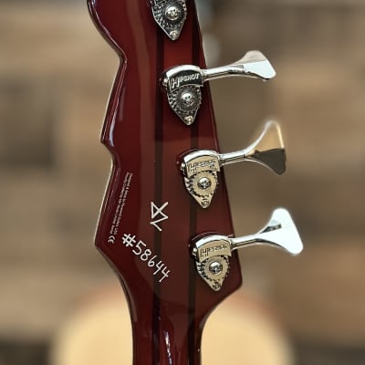 Reverend Thundergun Violin Brown Electric Bass Guitar image 8