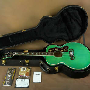 2016 Gibson SJ-200 Custom Sea Green Acoustic Guitar J-200 image 11