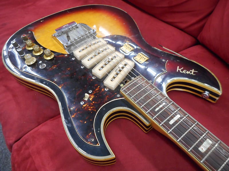 Kent Model 742 Electric Guitar 1960's Sunburst MAJOR PRICE Reverb
