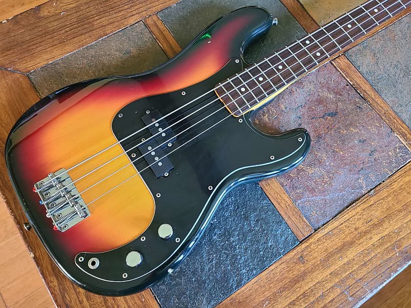 Fernandes Limited Edition P Precision bass w/case '80s - sunburst