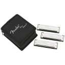 Fender Blues Deluxe Harmonicas - 3 Pack with Case (0990701021)
