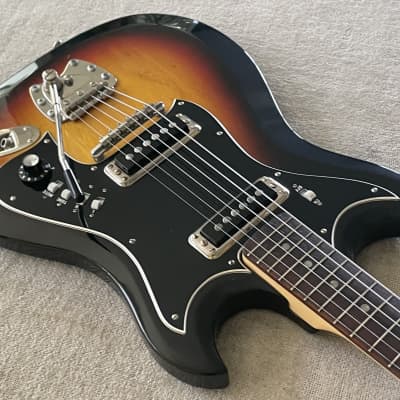 1967 Hagstrom II F-200 Electric Guitar Sunburst + Original Case + Adjustment Tools Made in Sweden Collector Condition image 9