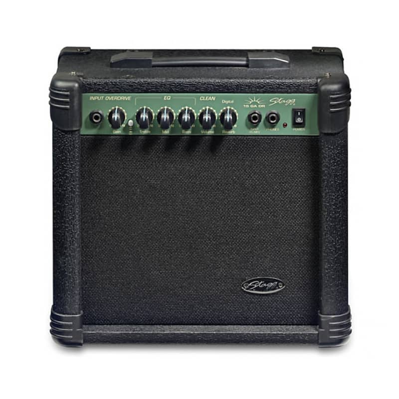 Stagg 15 Watt RMS Guitar Amplifier w Digital Reverb 15 GA DR