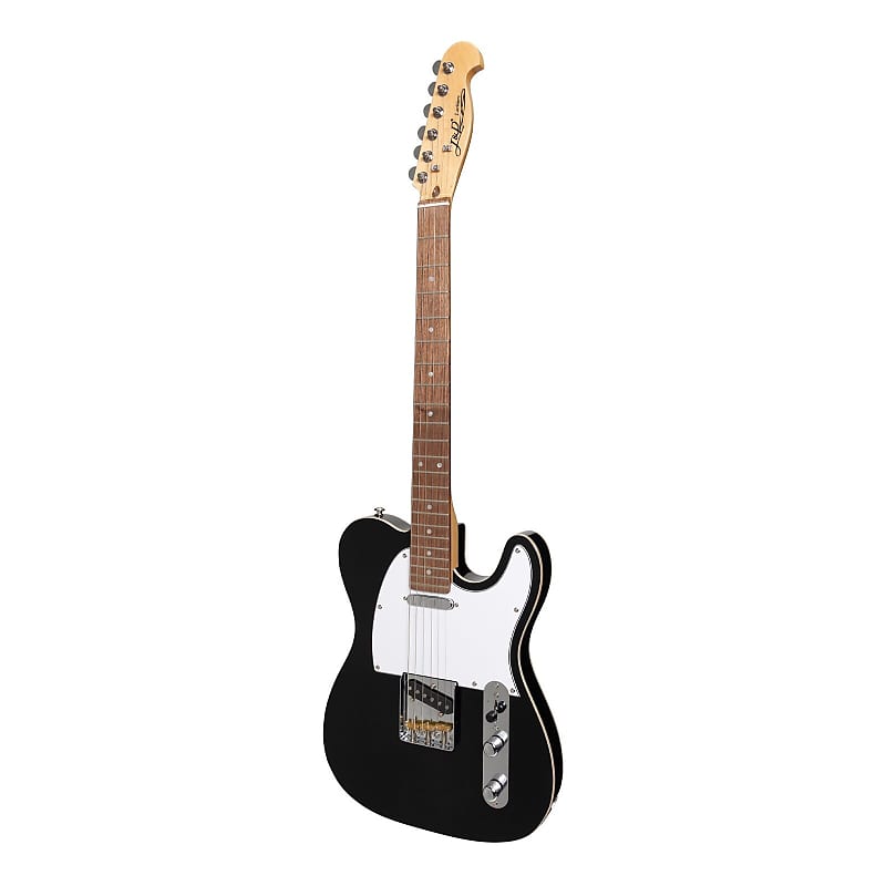 J&D Luthiers Custom TE-Style Electric Guitar (Black) image 1