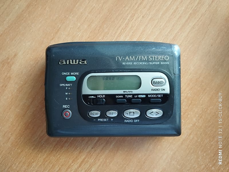 Aiwa walkman radio Cassette player JS 560 black working video test