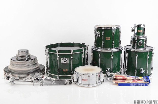 本当に信頼出来る商品 w/ Green Set Drum Piece 6 9000 Yamaha 1980's Cases Extras & 打楽器、ドラム