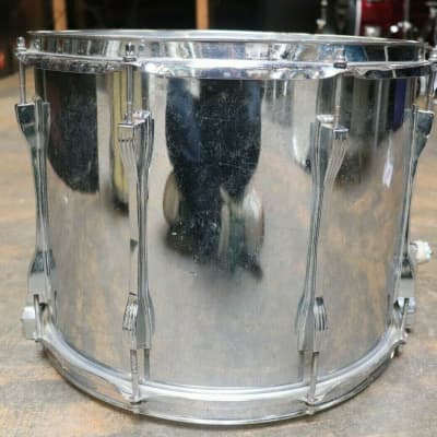 Ludwig 12x15 Stainless Steel Marching Snare Drum Vintage 1970's image 3