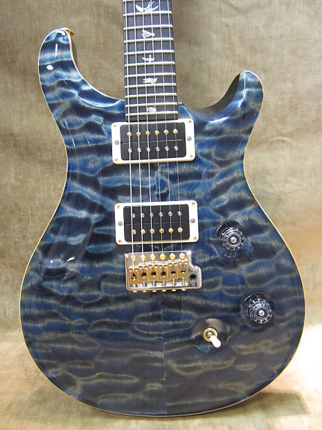 2014 Paul Reed Smith Custom 24 Artist AAAA Quilt Blue Matteo W/ Flame Maple Neck Free US Shipping! image 1