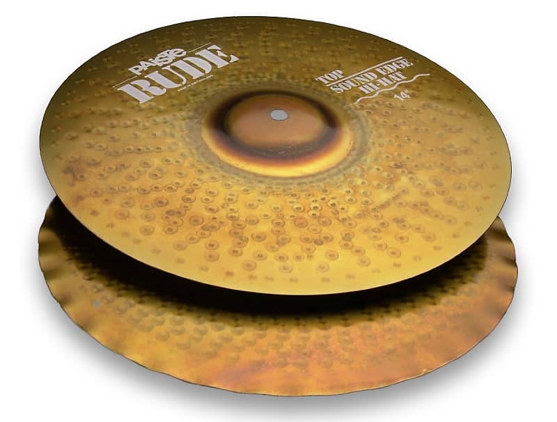 Paiste 14-Inch Rude Series Sound Edge Top Hi-Hat Cymbal with Sharp & Cutting Chick Sound (1123214) image 1