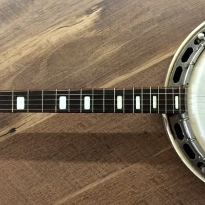 1955 Gibson RB-100 Left-Hand Mod Gloss Sunburst Finish Resonator 5-String Banjo image 2
