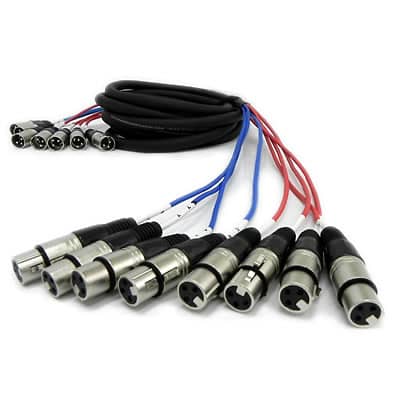 NEW 8 CHANNEL XLR SNAKE CABLE - 15 Feet Pro Audio Patch image 1