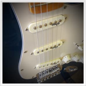 SX Custom Handmade VTG Series Stratocaster Metallic Blue w/gig bag & upgraded pups image 4