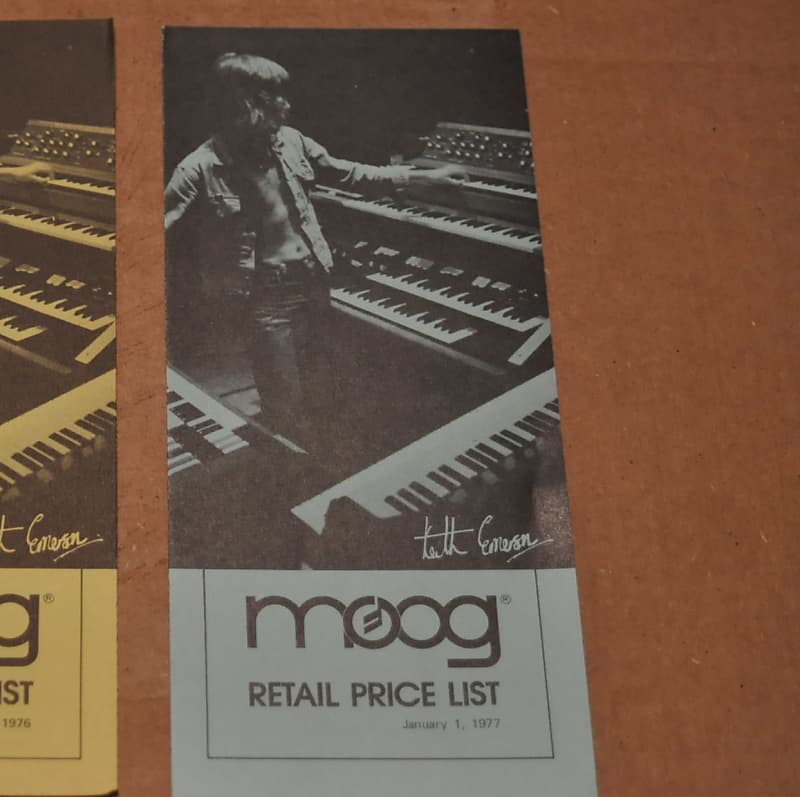 Moog Retail Price List vintage catalog booklet brochure.From Reverb