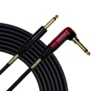 New Mogami Gold-Inst-Silent-R-25 (25ft) Straight 1/4in/R-Angle Silent Plug 1/4in