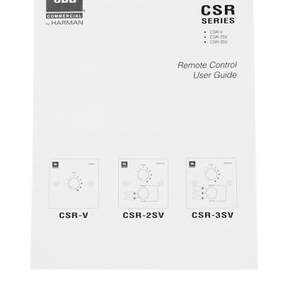 JBL CSR-V White Wall Volume Controller For Select CSM/CSMA/VMA Mixer Amplifiers image 4