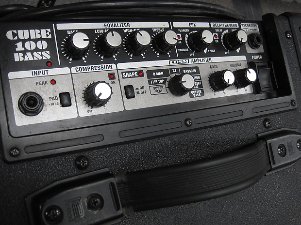 【希少品】 Roland CUBE-100 BASS Roland CUBE-100 100W Bass Guitar Amplifier CB-100 B&H Photo