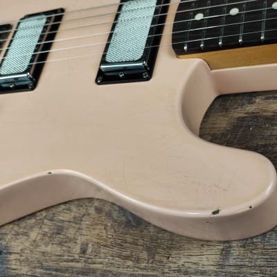MyDream Partcaster Custom Built - Relic Shell Pink Foil Cover PAF image 4