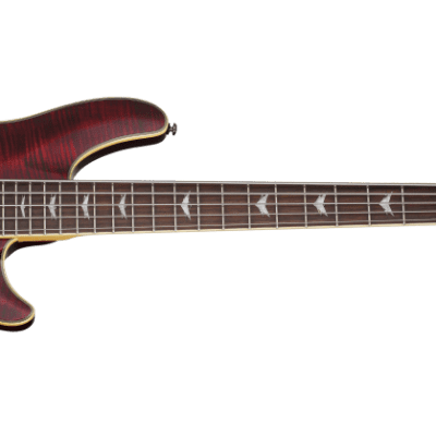 Schecter Omen Extreme-5 Electric Bass in Black Cherry Finish image 2