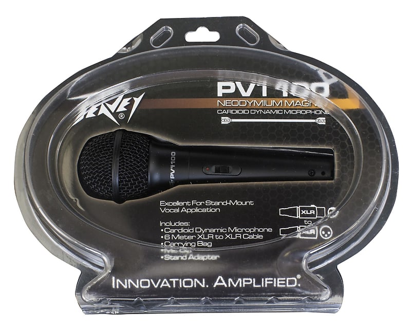 Peavey PVI 100 XLR DYNAMIC CARDIOID MICROPHONE WITH XLR CABLE image 1