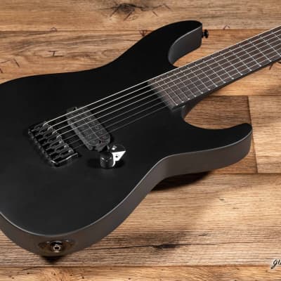 ESP LTD M-7HT Baritone Black Metal 7-String Guitar – Black Satin (M-7BHT) image 8