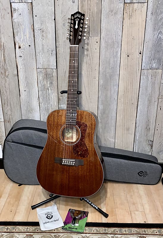 Guild D-1212 Dreadnought 12 String Acoustic Guitar, Natural | Gear4music