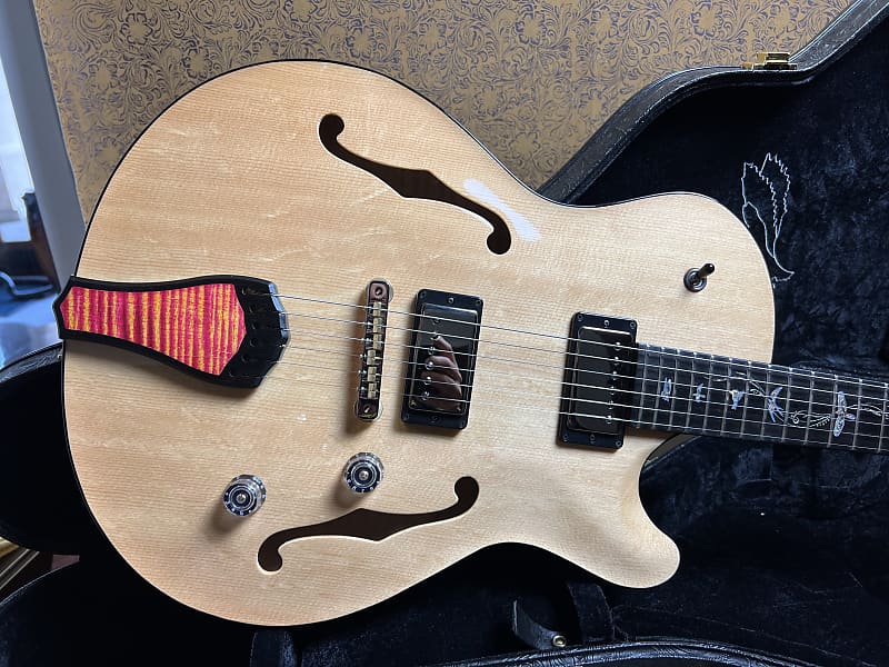 PRS Private Stock Singlecut Archtop 2022 Natural Bearclaw Spruce Top and Raspberry Lemonade Maple Back image 1