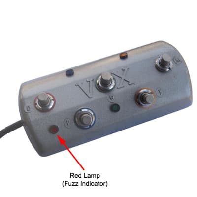 Vox Red Foot Pedal Indicator Lamp Replacement Assembly image 2
