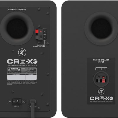 Mackie CR5-XBT (Pair) 5-Inch Multimedia Monitors with Professional Studio-Quality Sound & Bluetooth image 3
