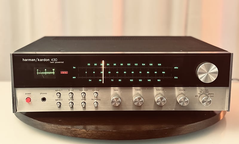 Vintage Harman Kardon 430 Twin Powered Receiver - Serviced + Cleaned + LED  			