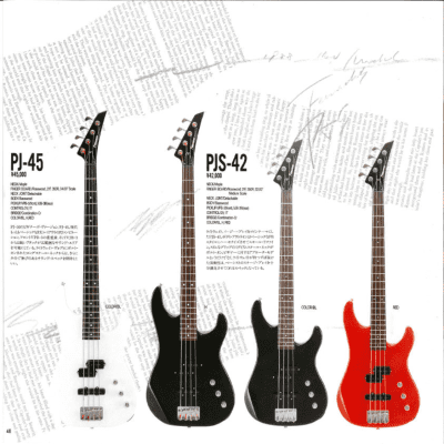 Fernandes Limited Edition Dinky Bass PJS-42 MIJ 1988 Black Lefty image 16