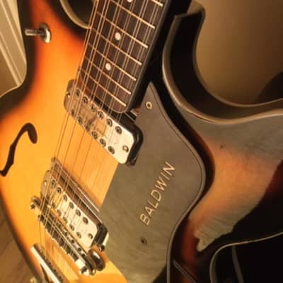 1960's Baldwin Vintage 712 12-String Electric Guitar sunburst+Baldwin Hard Case.Made In England image 19