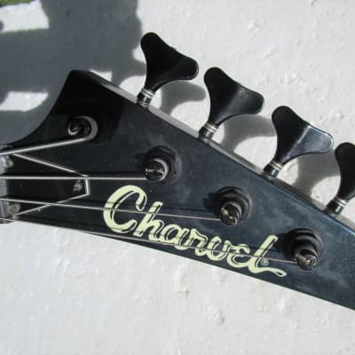 Charvel Jackson  Fusion IV Bass Guitar, 1989, Japan, Metallic Blue, J & P Pickups, Gig Bag image 2