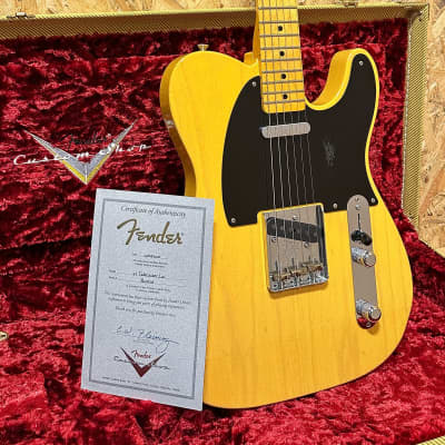 Pre Owned Fender 2018 Custom Shop '52 Telecaster Lush Closet Classic - Butterscotch Blonde Inc. Case image 5