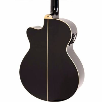Washburn EA12B Festival Series Mini Jumbo Cutaway Basswood Top 6-String Acoustic-Electric Guitar image 6