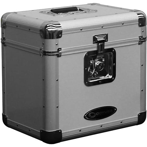 Odyssey Krom Series KLP2 Stackable Record/Utility Case (Silver