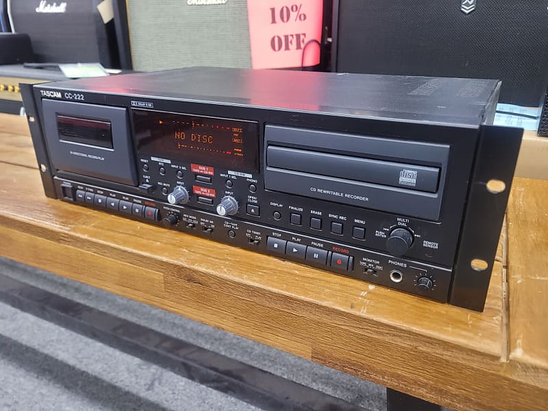 ジャンク　TASCAM　タスカム　CC‐222 TASCAM CC-222 CD/Cassette Recorder Black | Reverb Canada