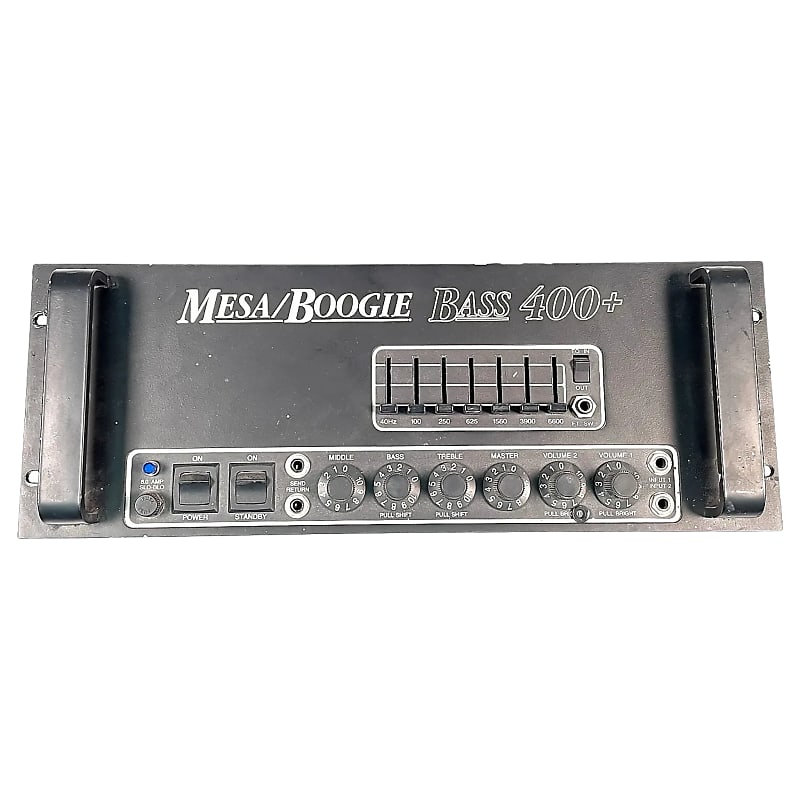 Mesa Boogie Bass 400+ 2-Channel 500-Watt Rackmount Bass Amp Head (7-Band EQ) 1990 - 2009 image 1