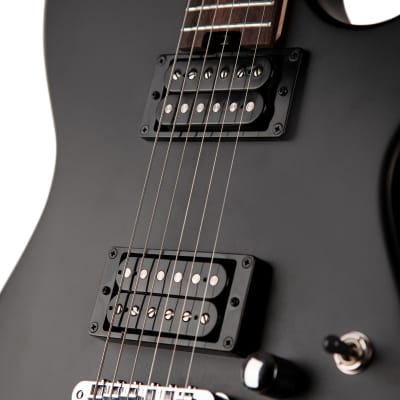 Cort MBM-1 Meta Manson Matthew Bellamy Satin Black Electric Guitar image 4