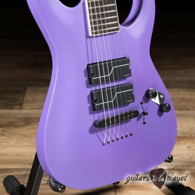 ESP LTD SC-607 Stephen Carpenter 7-String Baritone Guitar w/ Case – Purple Satin image 3