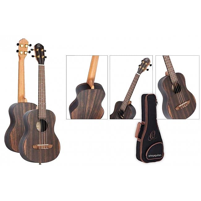 ORTEGA RUEB-TE Ebony Tenor Akustik-Ukulele inkl. Gigbag, natur image 1