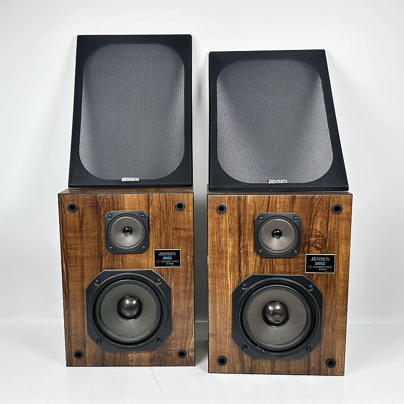 Vintage Jensen Bookshelf USA-Made Speakers Model 2652  			