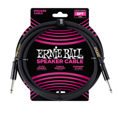 Ernie Ball Straight Speaker Cable, 2 Meters for sale