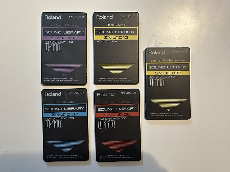 Roland PCM DATA ROM´s for U-110 1980-1990 - Schwarz image 1