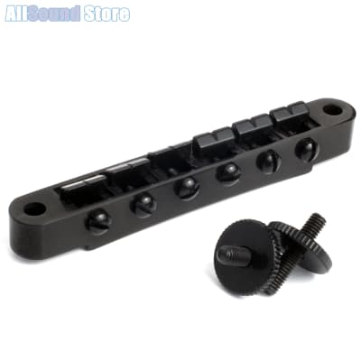 ABR-1 Style Wireless Tune-O-Matic Guitar Bridge w/ M4 Posts for Gibson - BLACK