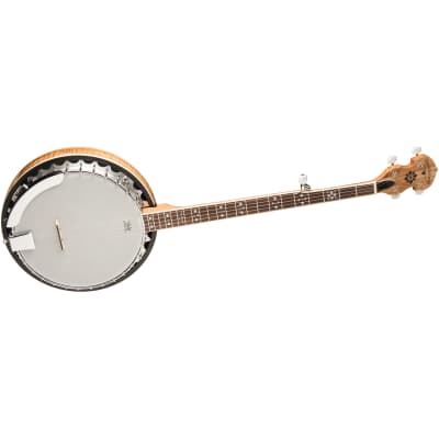 Oscar Schmidt OB5SP 5-String Resonator Banjo, Spalted Maple image 3