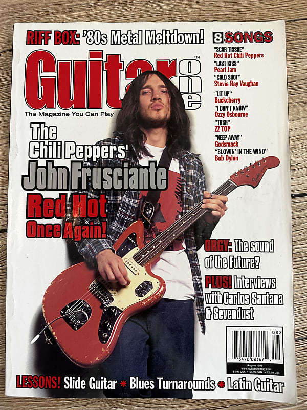 Guitar One John Frusciante August 1999 Back Issue Tab | Reverb
